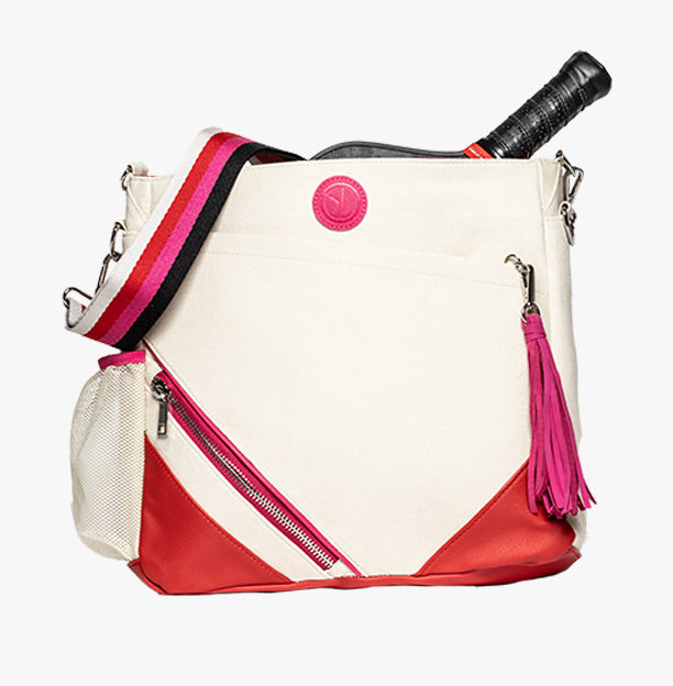 Parker cream pickleball bag by Georgie & Lou