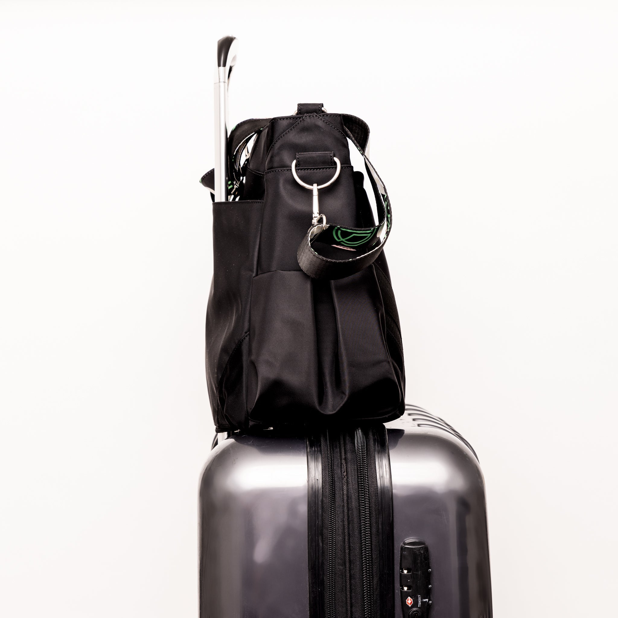 Tournament Traveler black pickleball bag with paddles