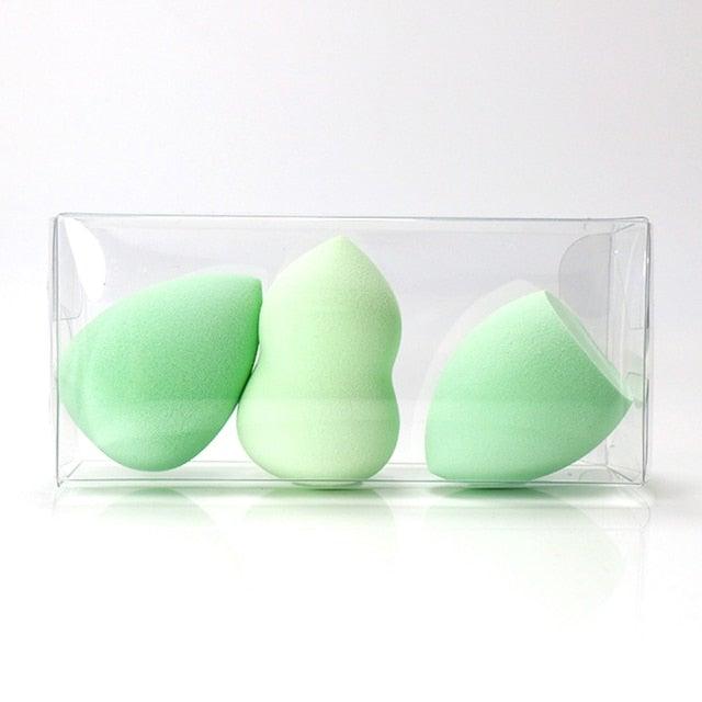 Assorted teardrop makeup sponges for face makeup