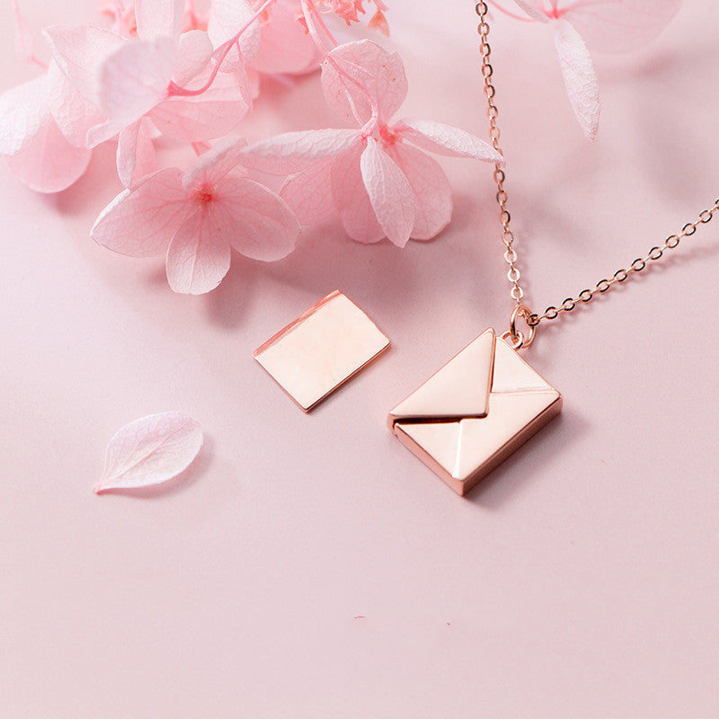 Envelope Pendant Necklace — product view 2