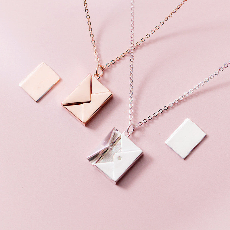 Envelope Pendant Necklace — product view 1