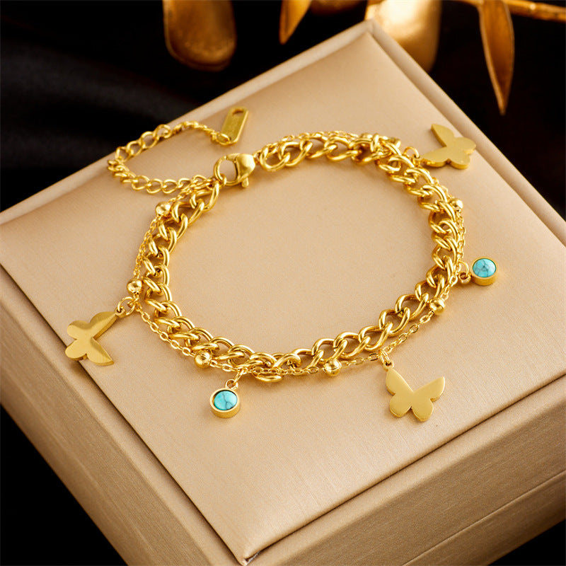 Double-Layer Star Chain Bracelet — product view 8