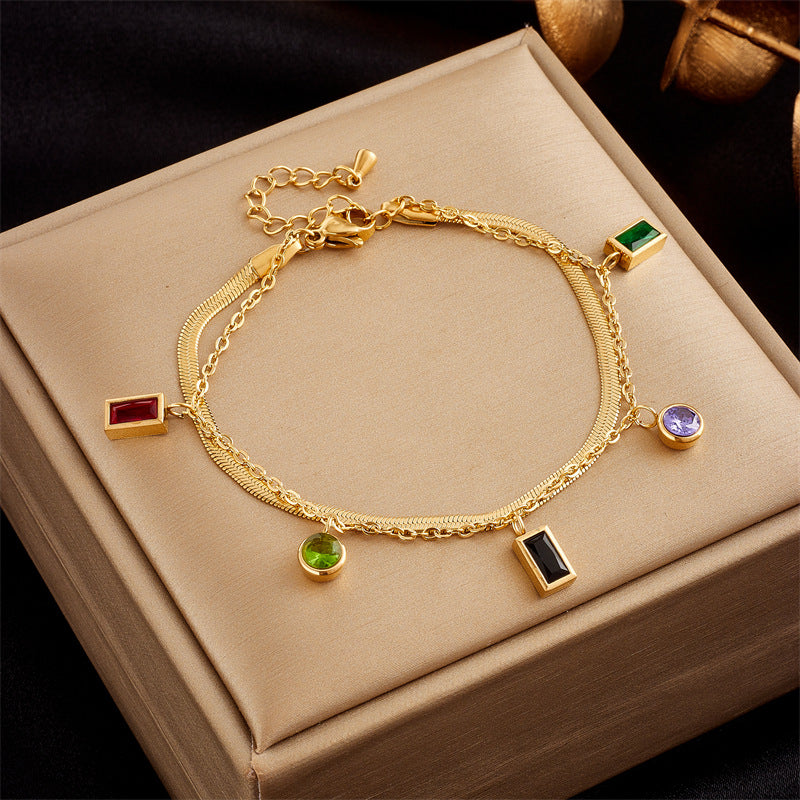 Double-Layer Star Chain Bracelet — product view 3