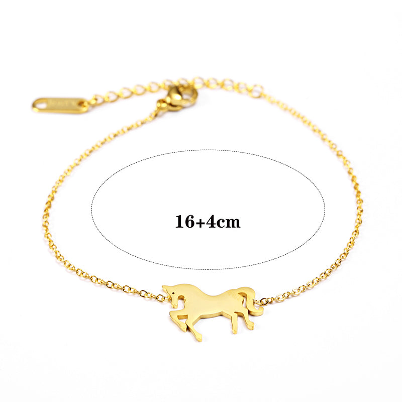 Unicorn Charm Chain Bracelet — product view 5