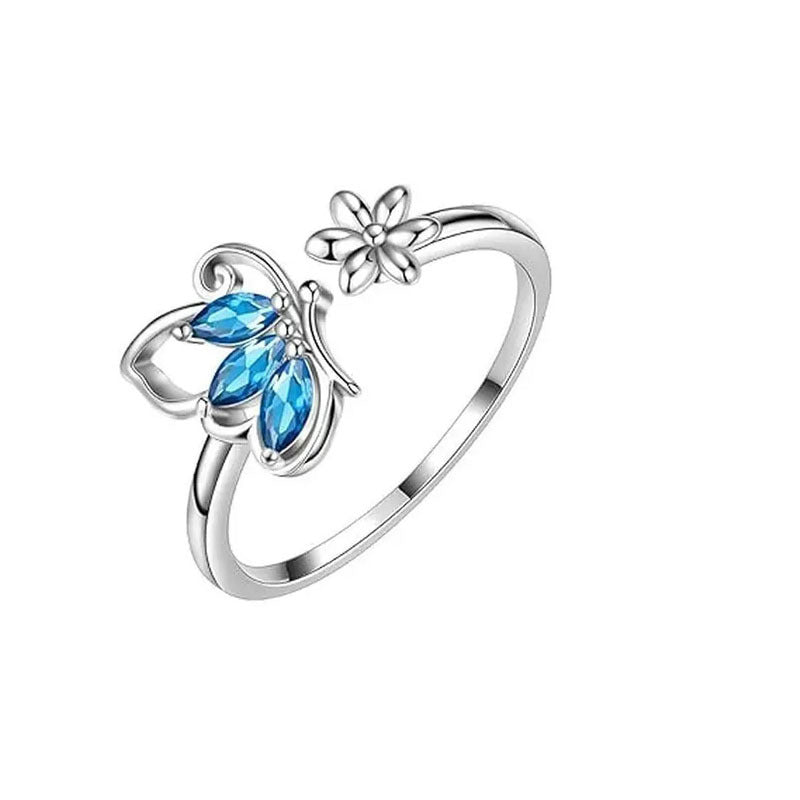 Butterfly Pave Ring and Bracelet - product view 8