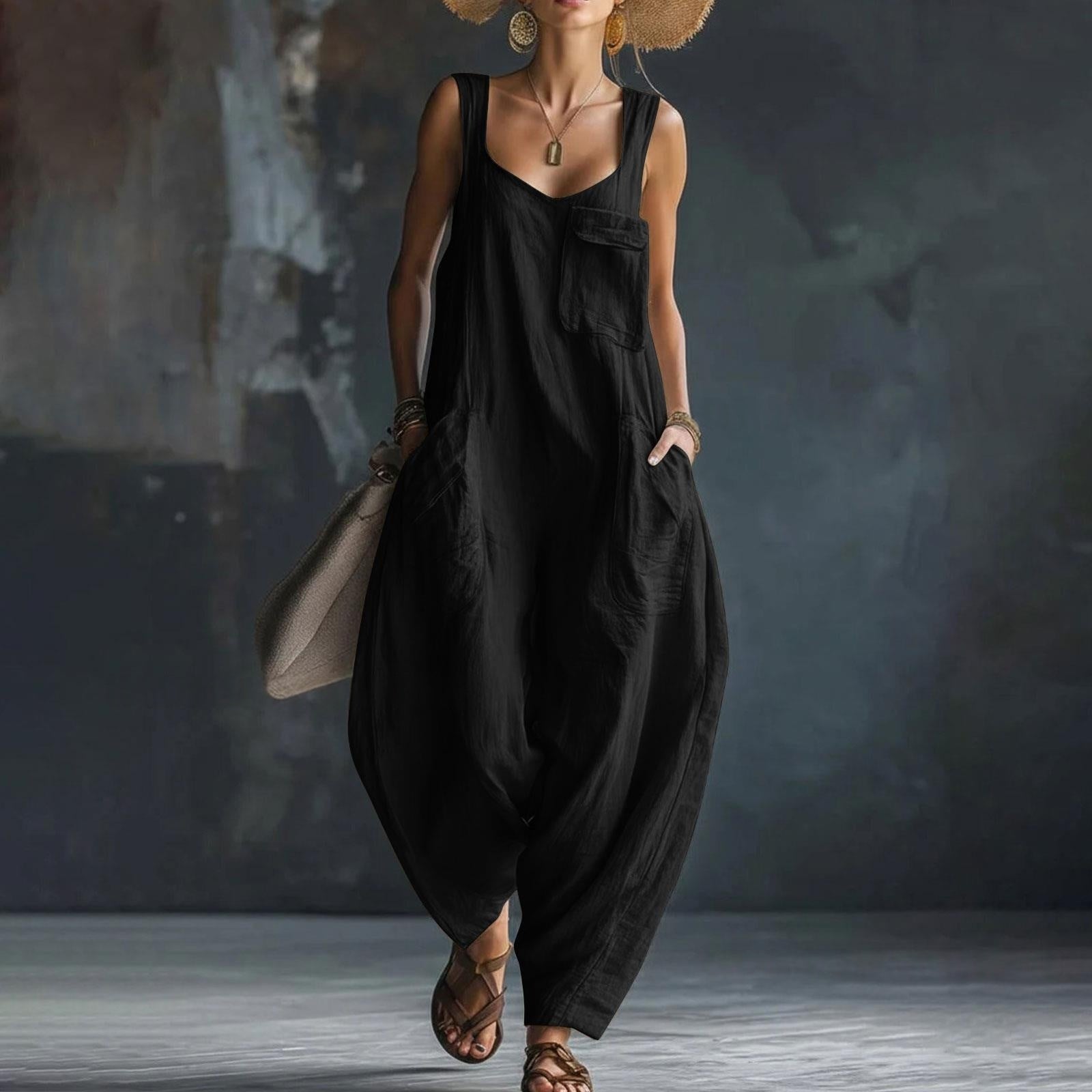 Relaxed Wide-Leg Jumpsuit - product view 9
