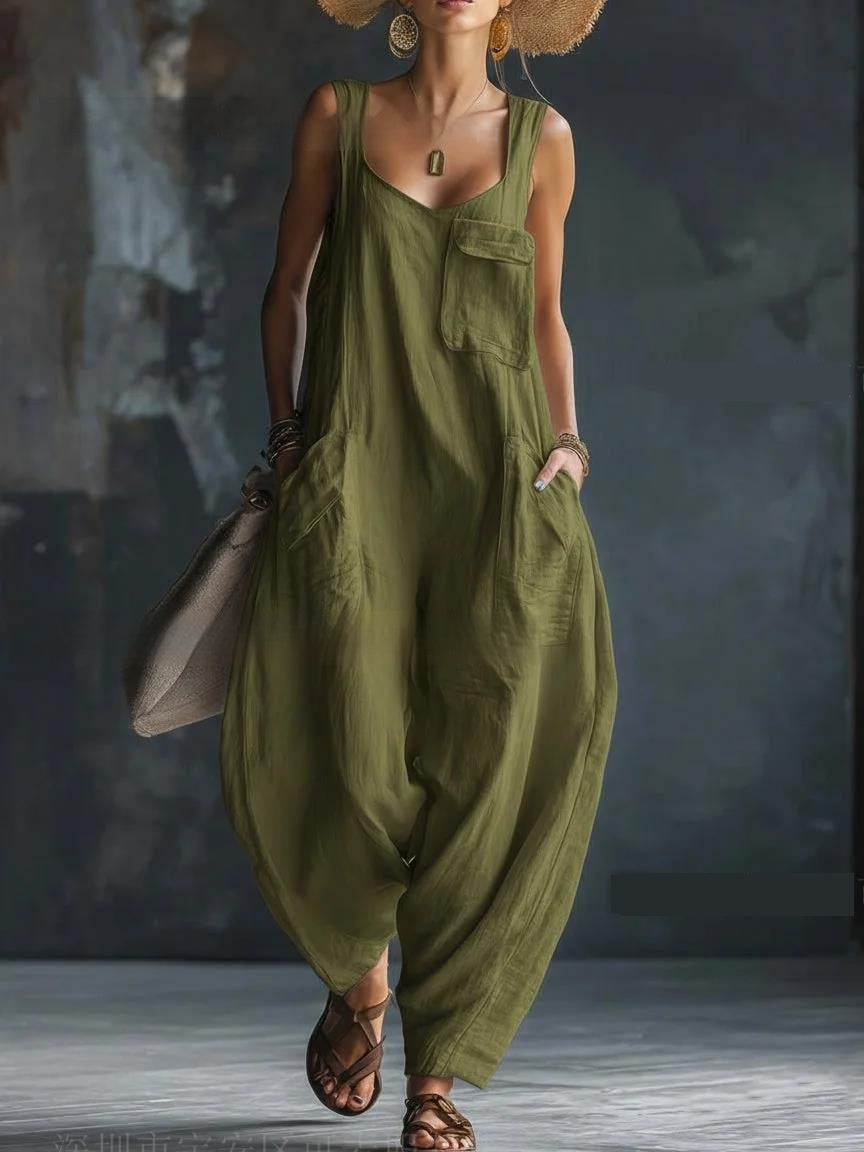 Relaxed Wide-Leg Jumpsuit - product view 4