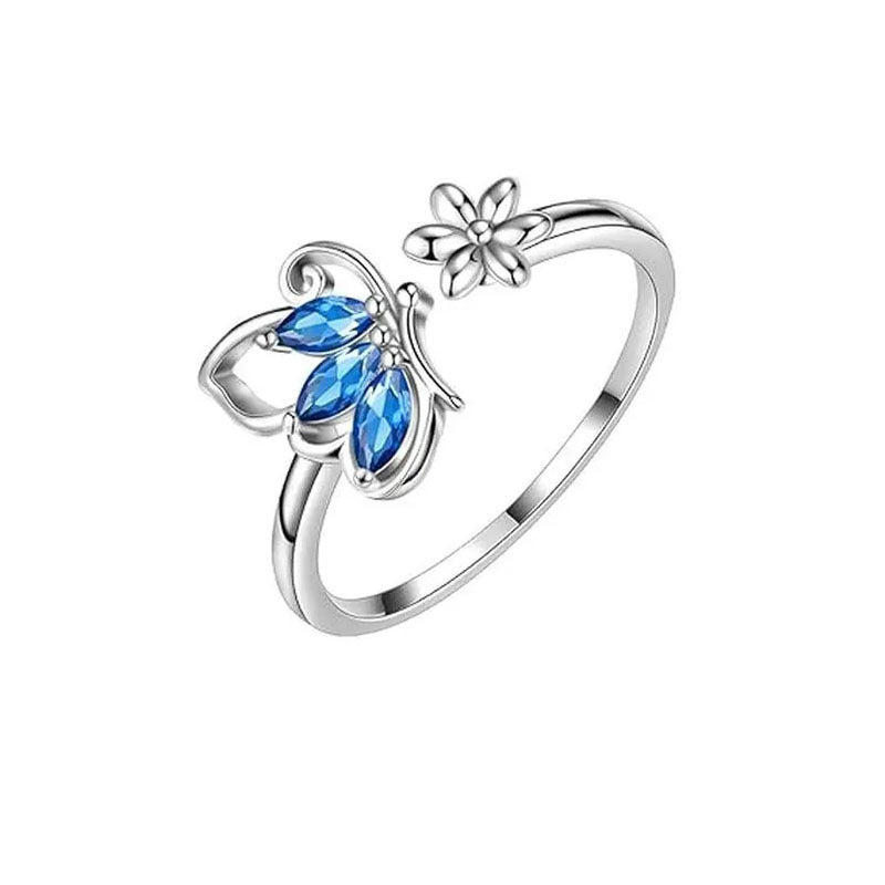 Butterfly Pave Ring and Bracelet - product view 7