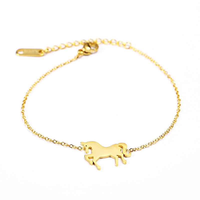 Unicorn Charm Chain Bracelet — product view 1