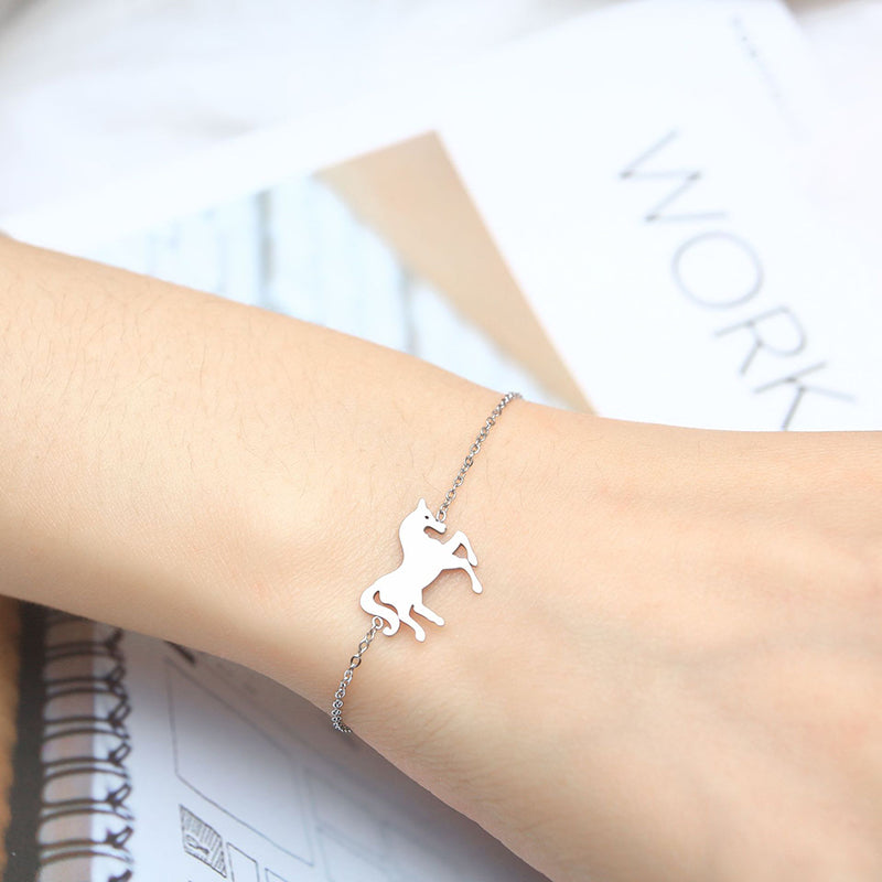 Unicorn Charm Chain Bracelet — product view 4