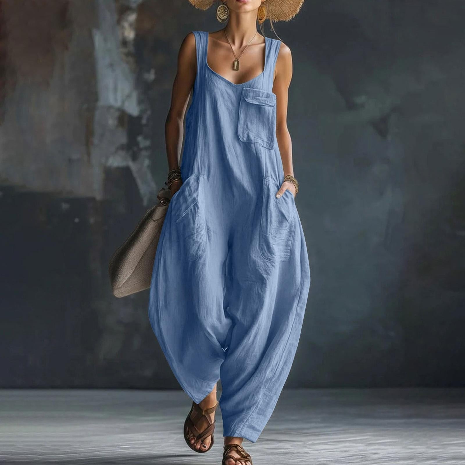 Relaxed Wide-Leg Jumpsuit - product view 8