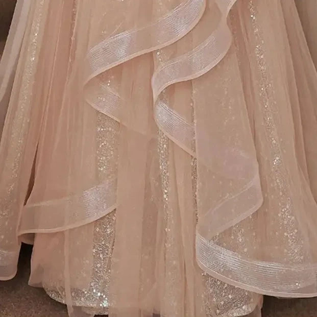 Beaded tulle ball gown alternate view 2