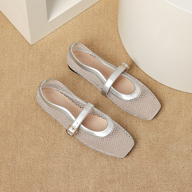 Breathable Mesh Cutout Heels - product view 10