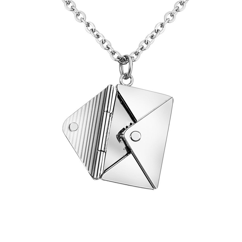 Envelope Pendant Necklace — product view 7