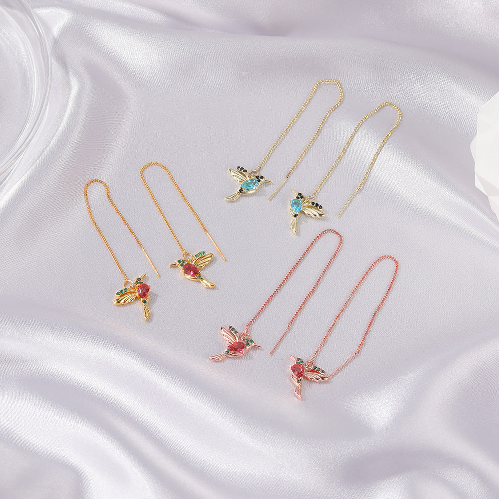 Hummingbird Drop Earrings — product view 3