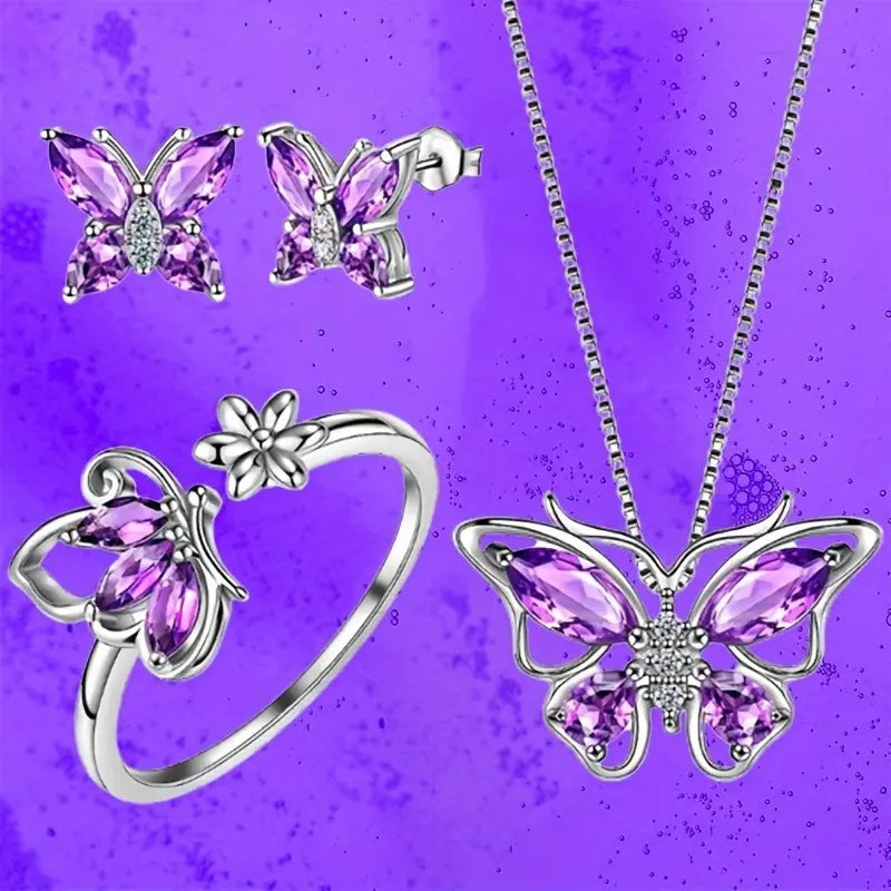 Butterfly Pave Ring and Bracelet - product view 2