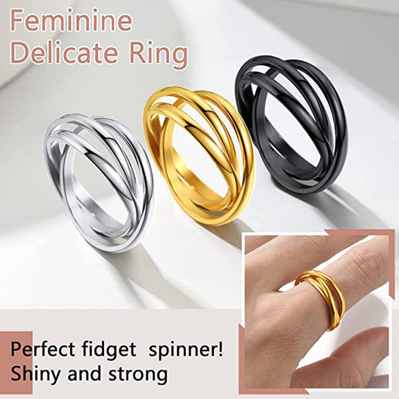 Trinity Spinner Ring — product view 2