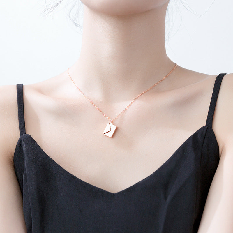 Envelope Pendant Necklace — product view 4