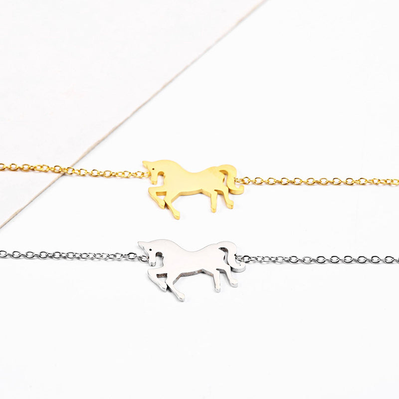 Unicorn Charm Chain Bracelet — product view 3