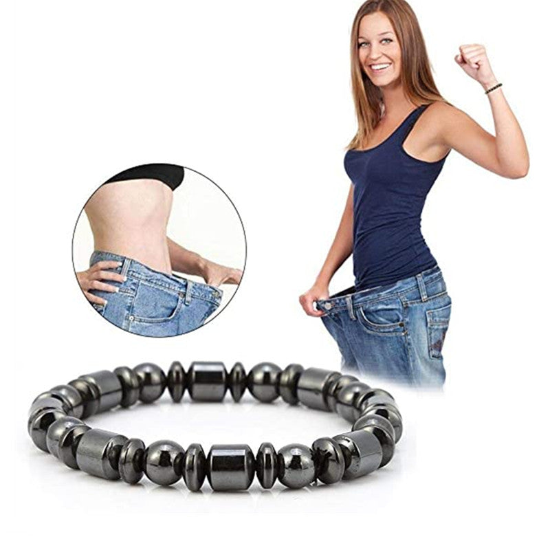 Magnetite & Hematite Stretch Bracelet — product view 2