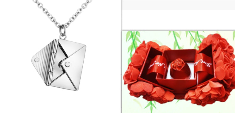 Envelope Pendant Necklace — product view 20