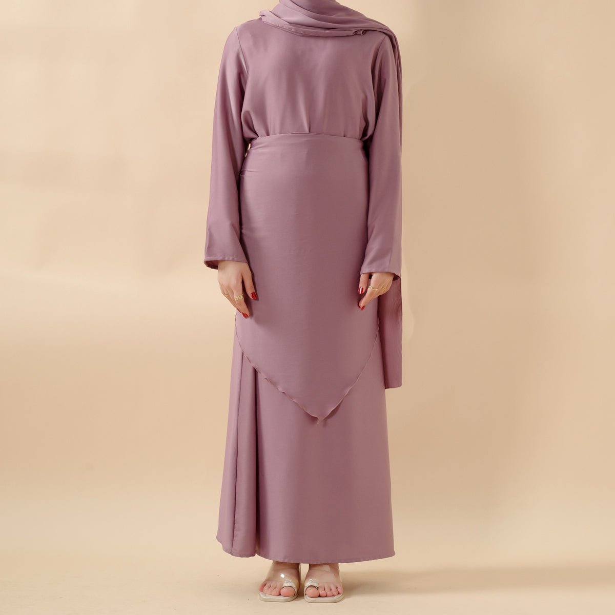 Ruffle sleeve abaya set colorway view 12