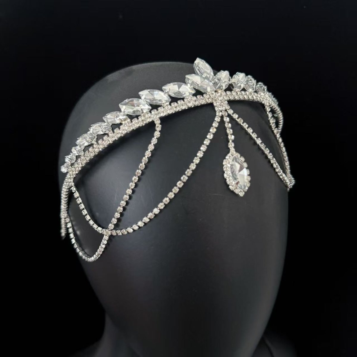 Crystal tiara headband alternate view 6
