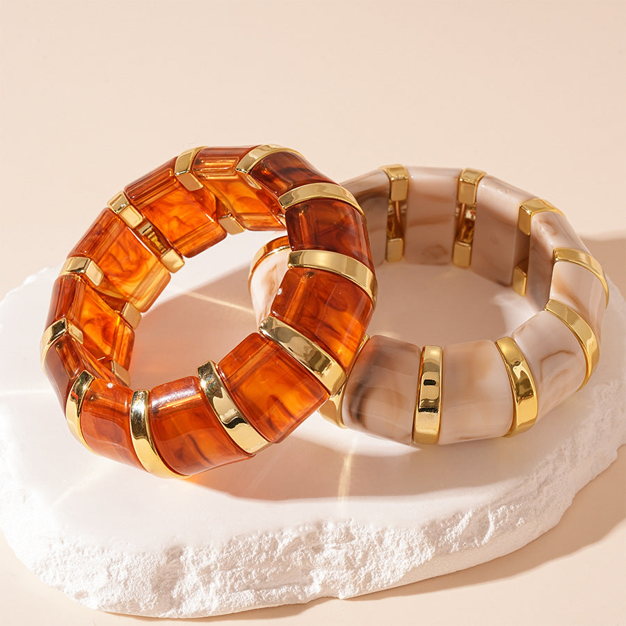 Marbled Acrylic Bangle - product view 7