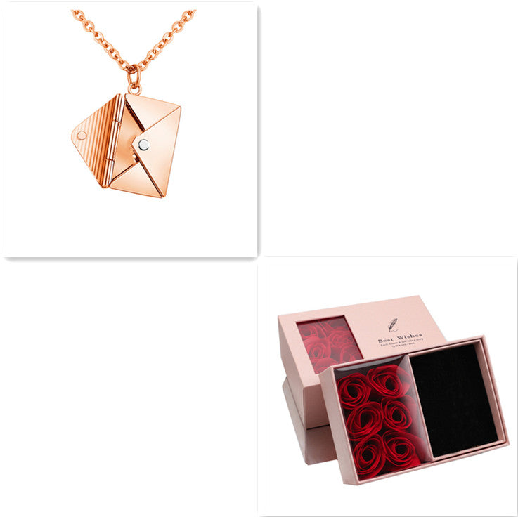 Envelope Pendant Necklace — product view 15