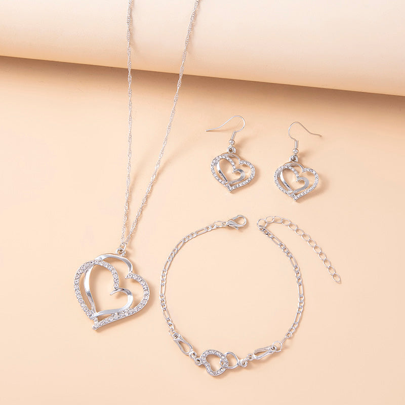 Crystal Heart Jewelry Set - product view 3