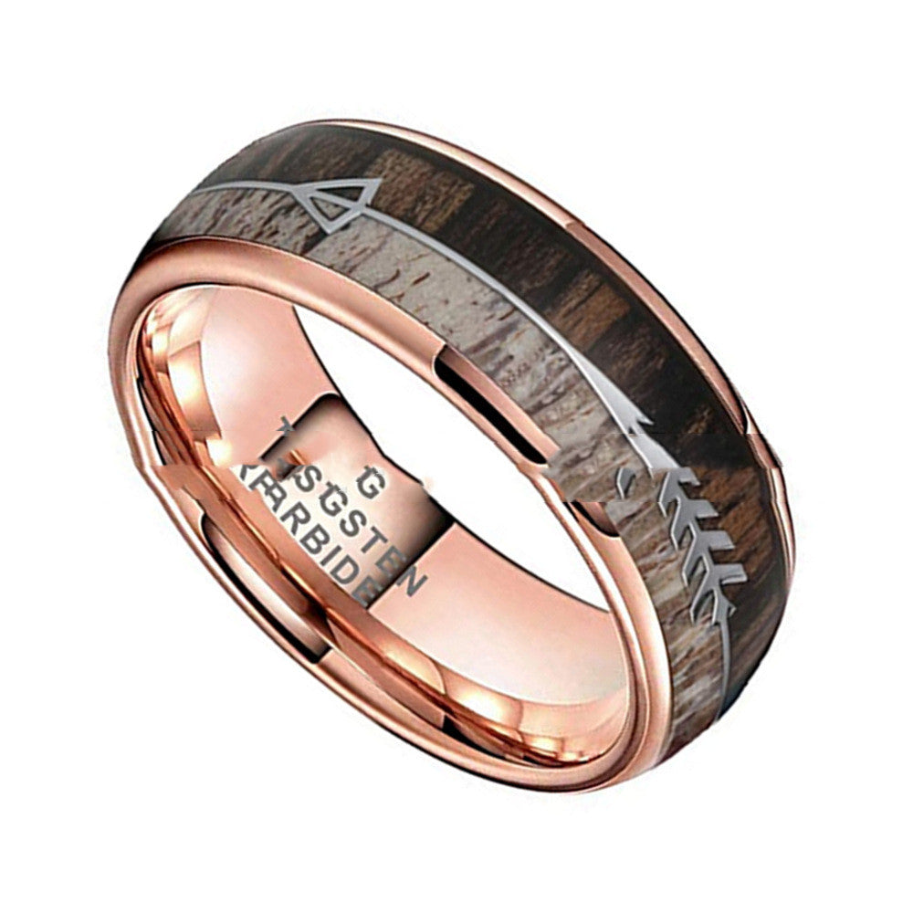 8mm Tungsten Band Ring — product view 3