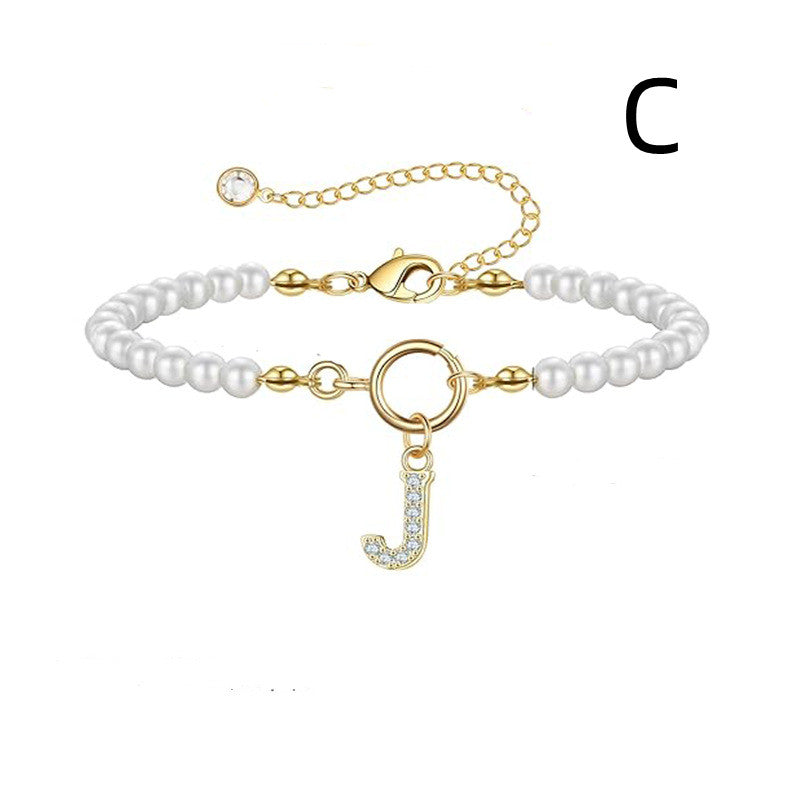 Initial Pearl Bracelet — product view 13