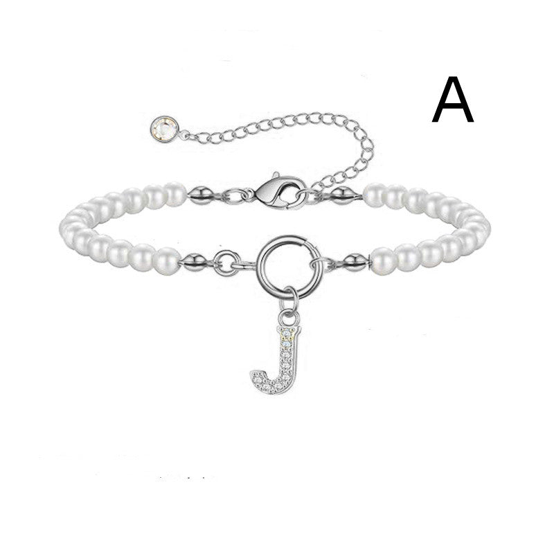 Initial Pearl Bracelet — product view 5