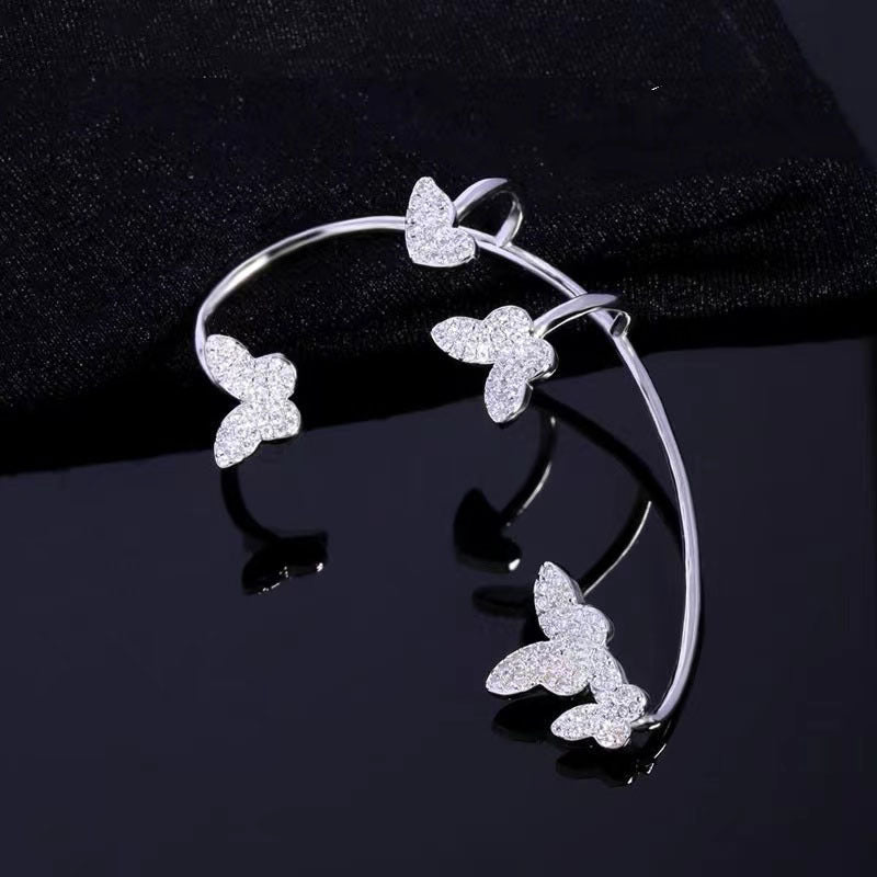 Crystal Butterfly Ear Clip — product view 12