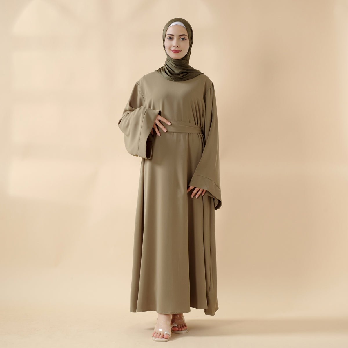 Nida abaya and belt set image 1
