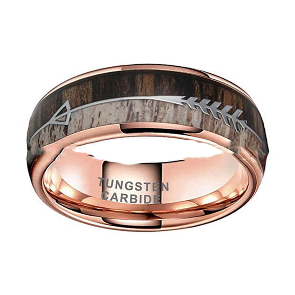 8mm Tungsten Band Ring — product view 2