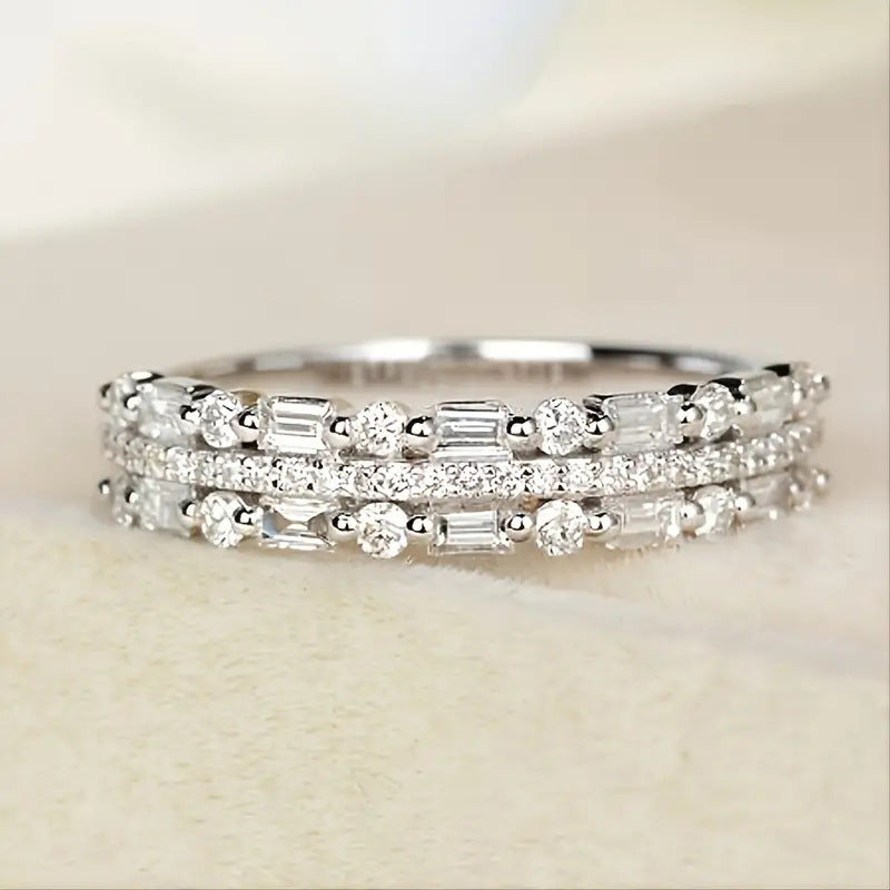 Zircon Triple-Band Ring — product view 3