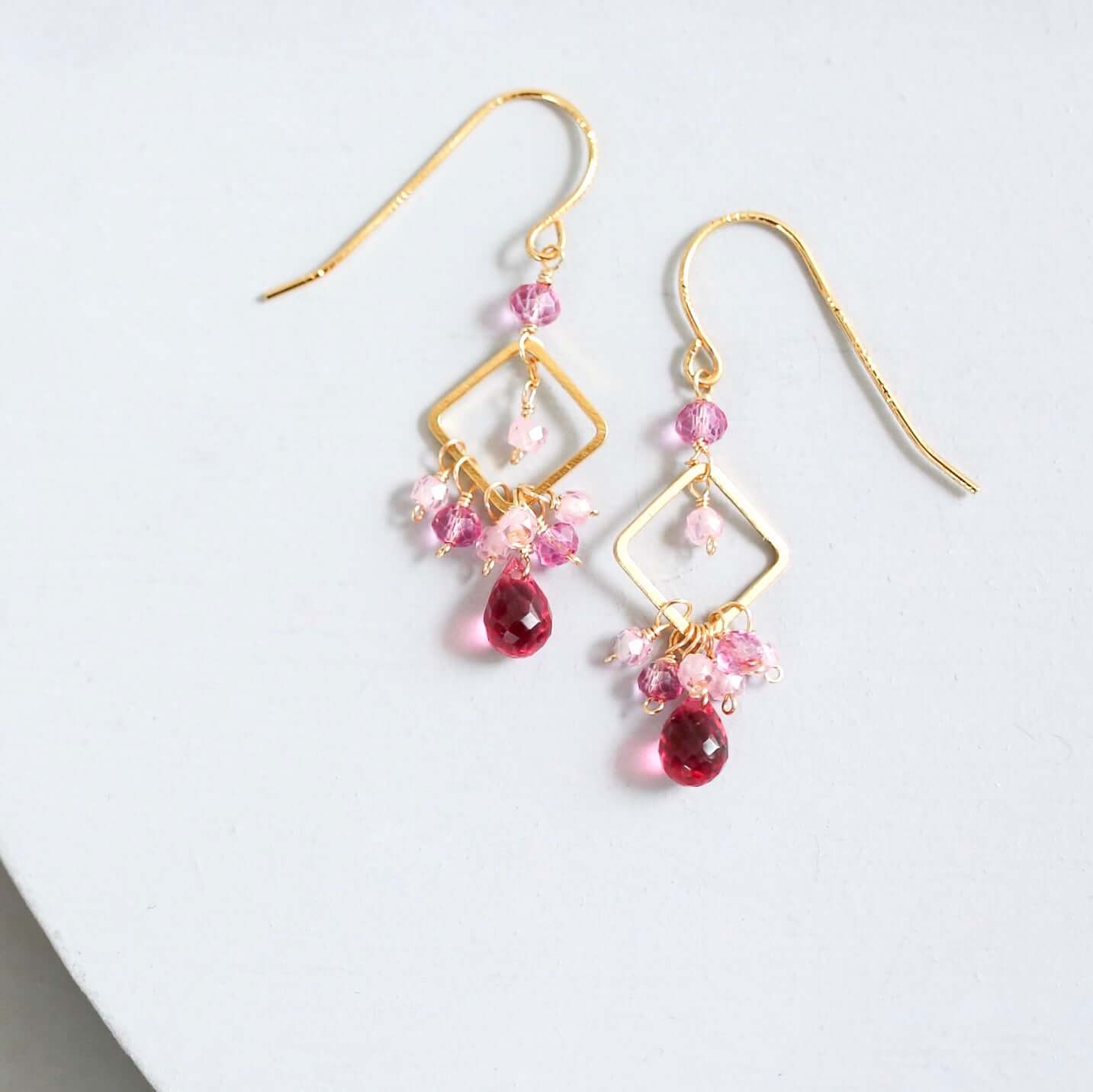 Pixy gemstone drop earrings image 4