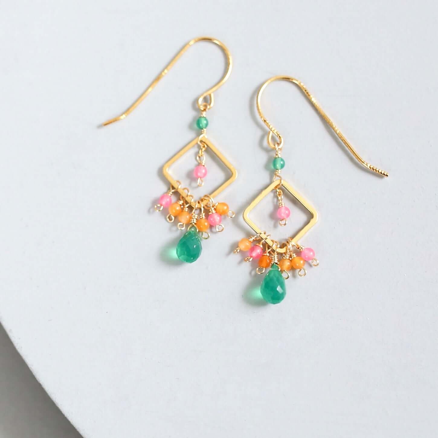 Pixy gemstone drop earrings image 8