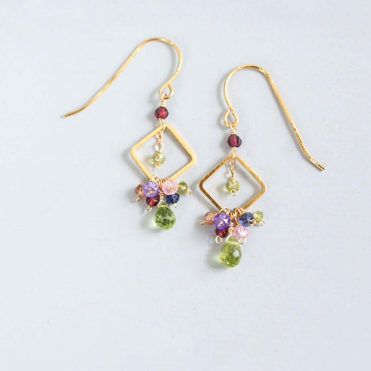 Pixy gemstone drop earrings image 6