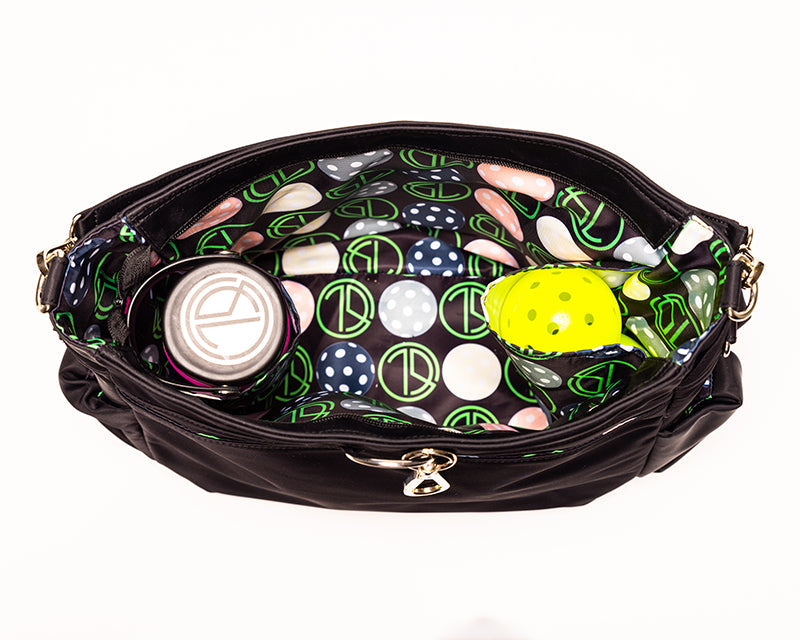Tournament Traveler bag, custom pickleball-print lining