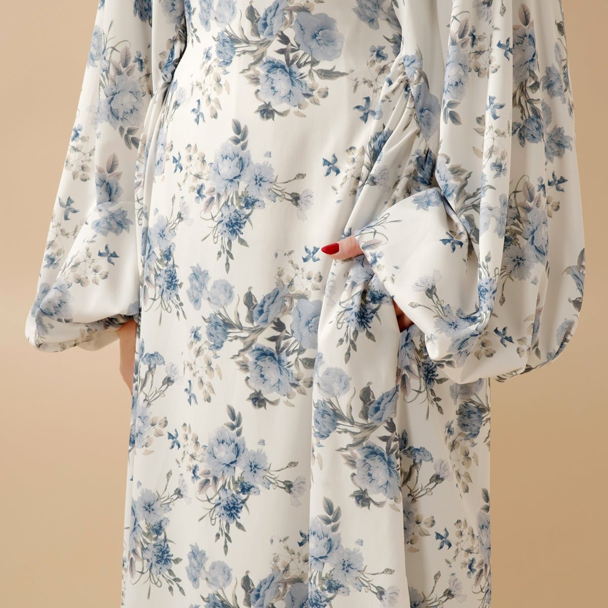 Printed reversible abaya image 2