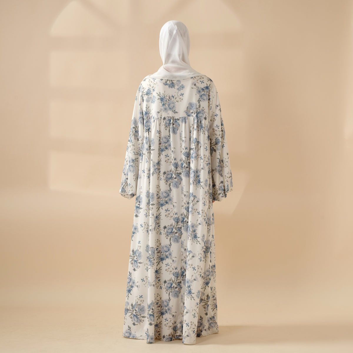 Printed reversible abaya image 3