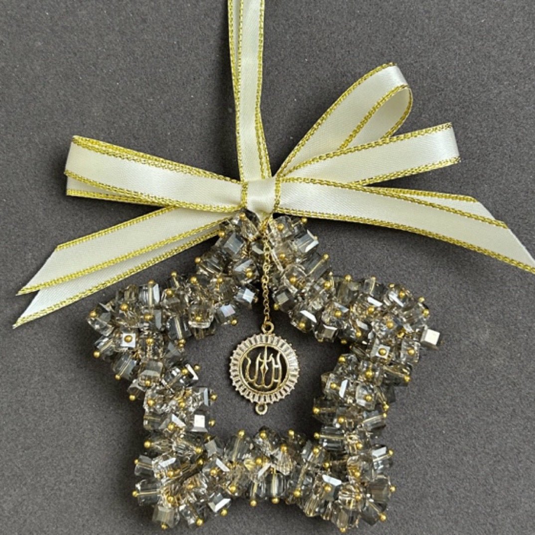 Crystal hanging ornament detail view 4