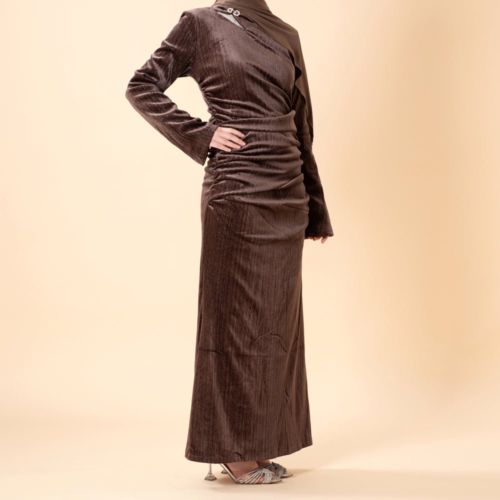 Velvet evening gown alternate view 2
