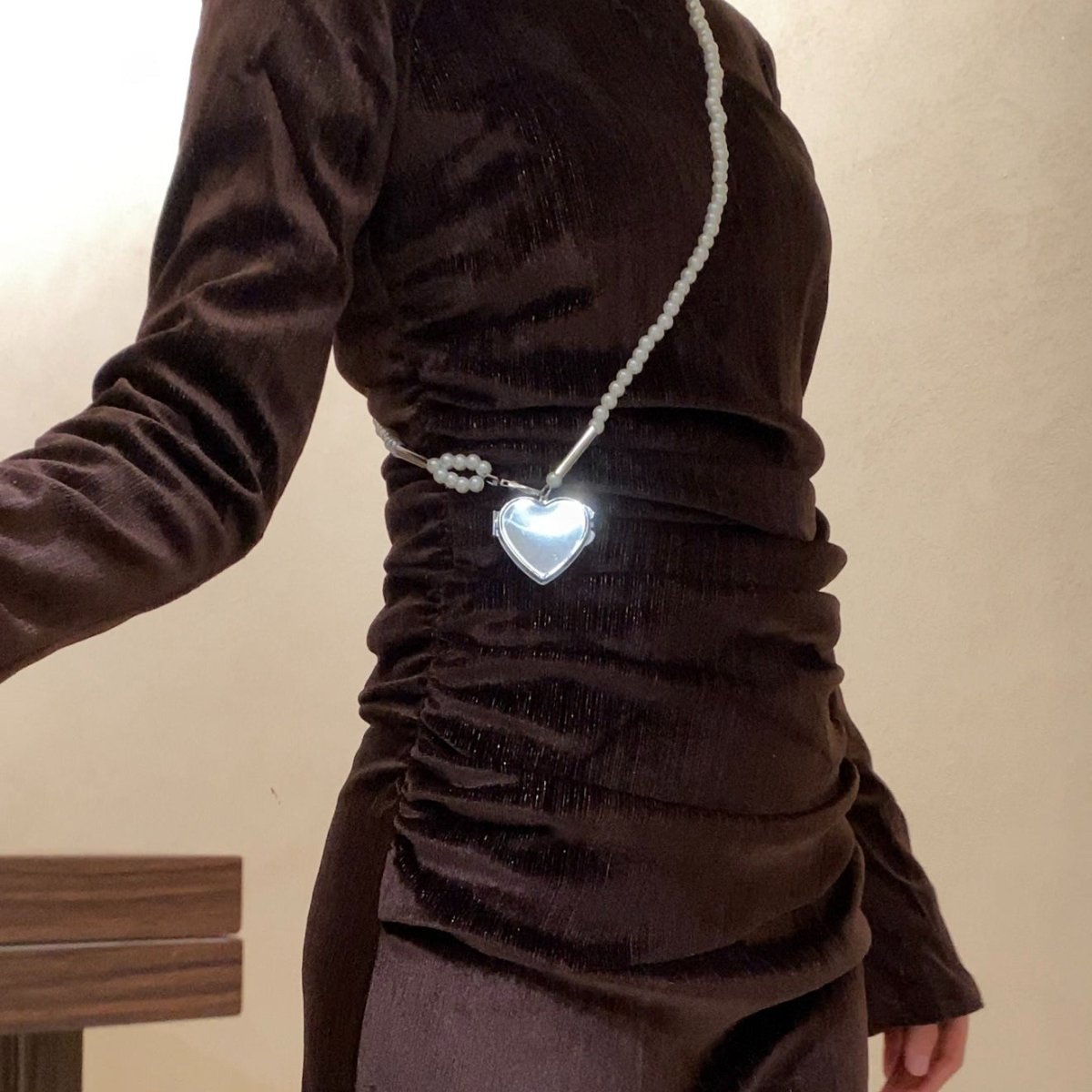 Velvet evening gown alternate view 5
