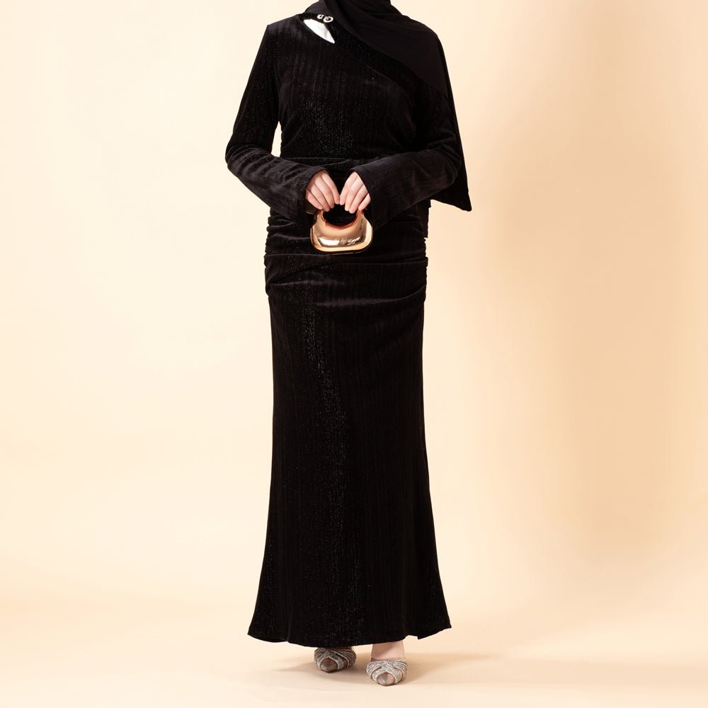 Shimmer velvet gown product photo 10