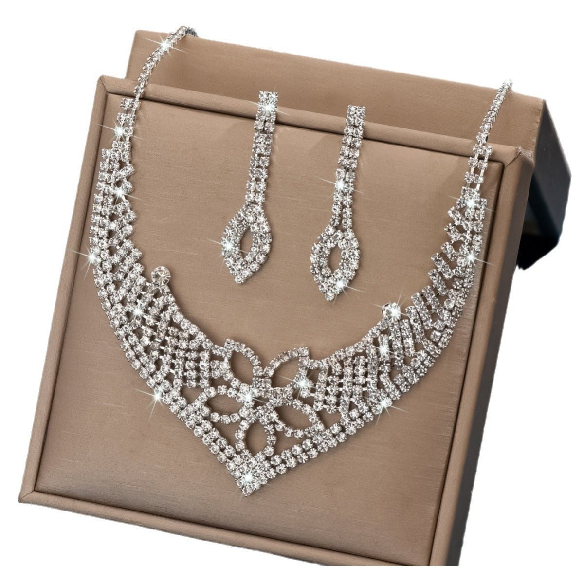 Rhinestone jewelry trio image 5