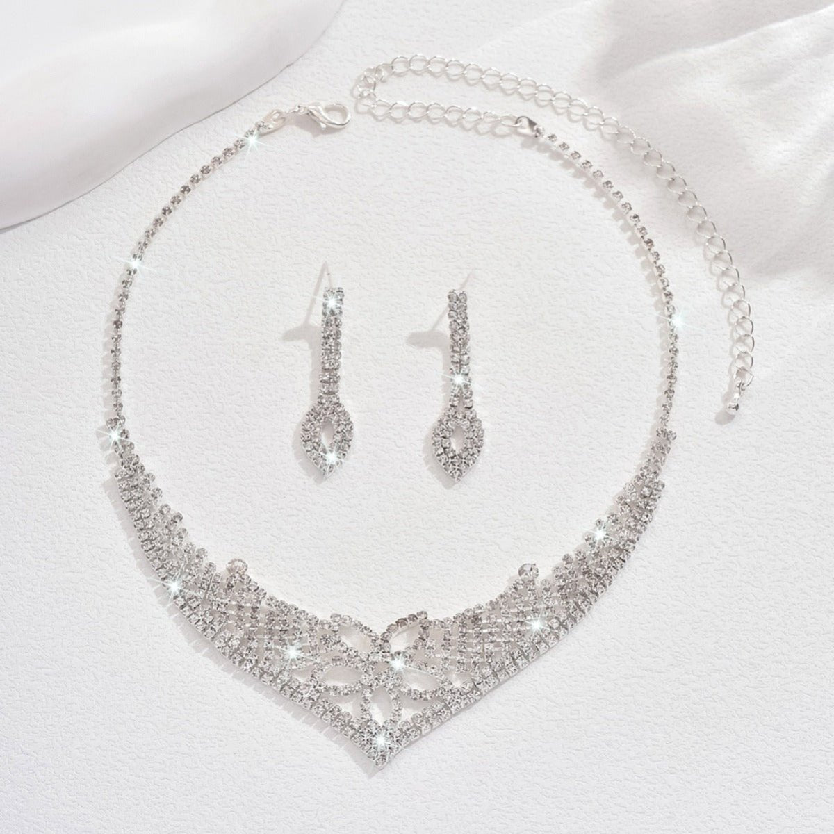 Rhinestone jewelry trio image 4