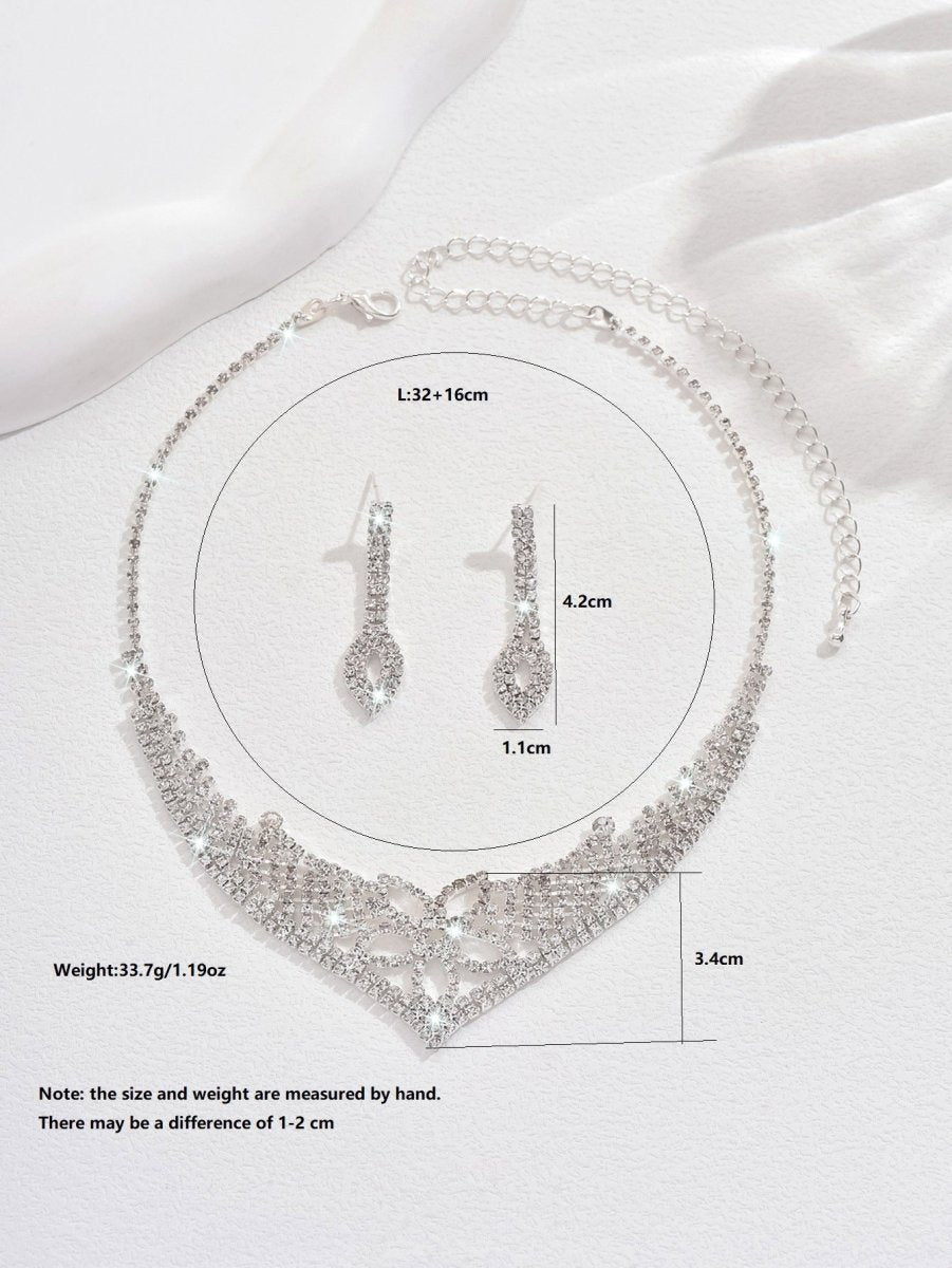 Rhinestone jewelry trio image 9